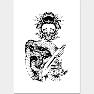 Geisha by Digent.ink Posters and Art